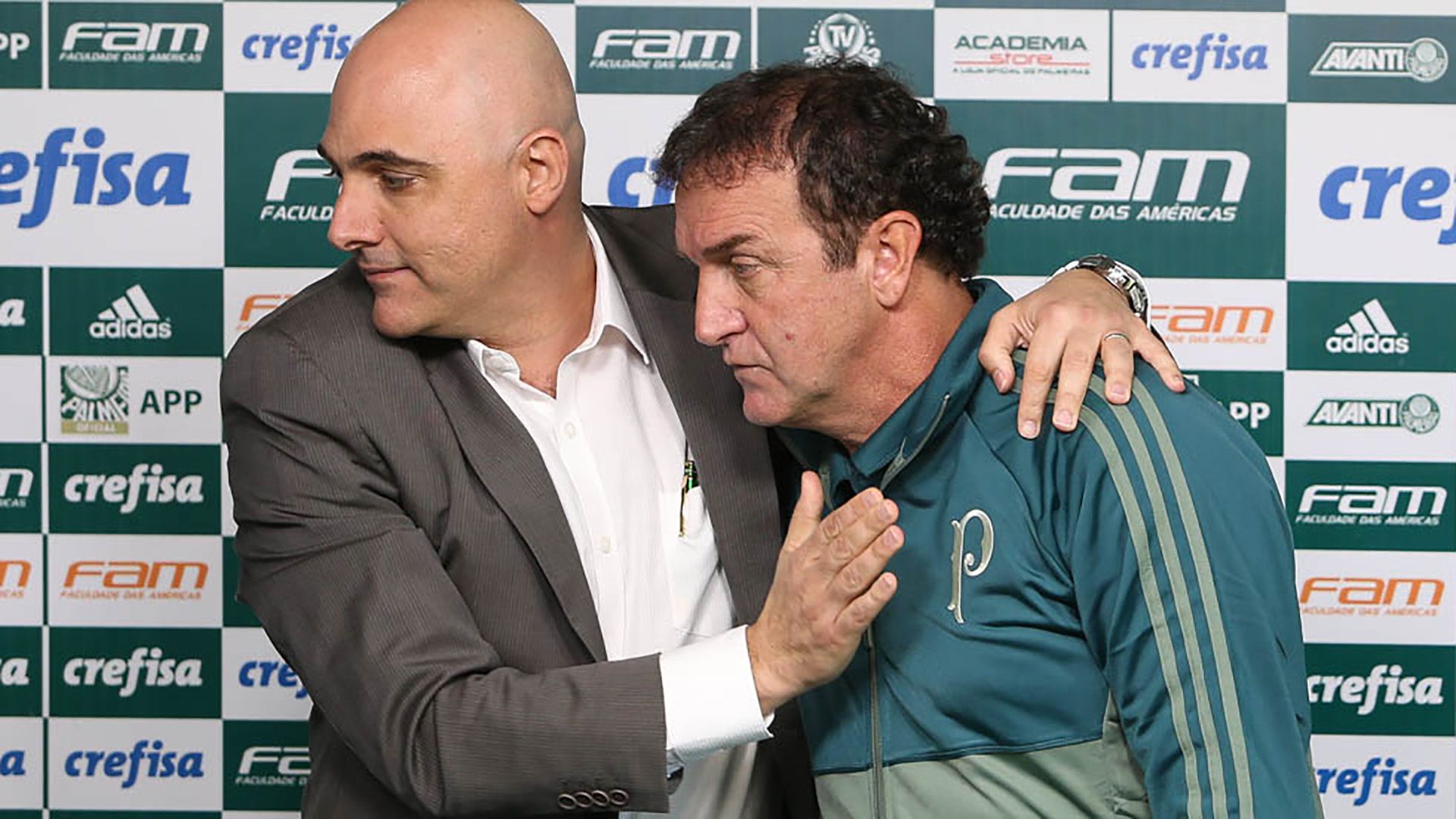 Cuca Mauricio Galiotte Palmeiras apresentacao 09052017