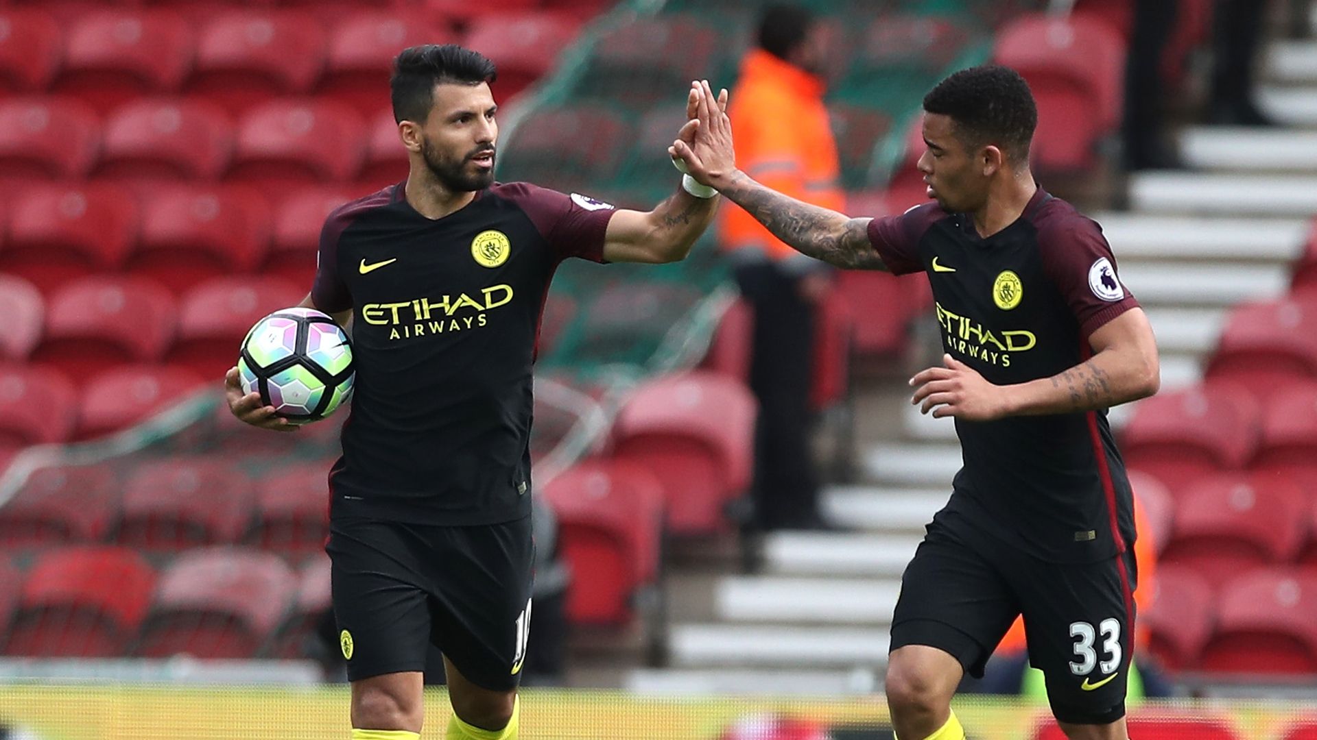 Sergio Aguero Gabriel Jesus Manchester City Boro