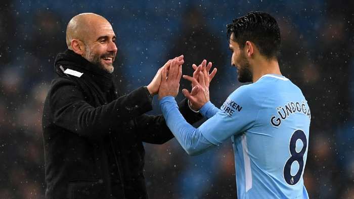 İlkay Gundogan Pep Guardiola