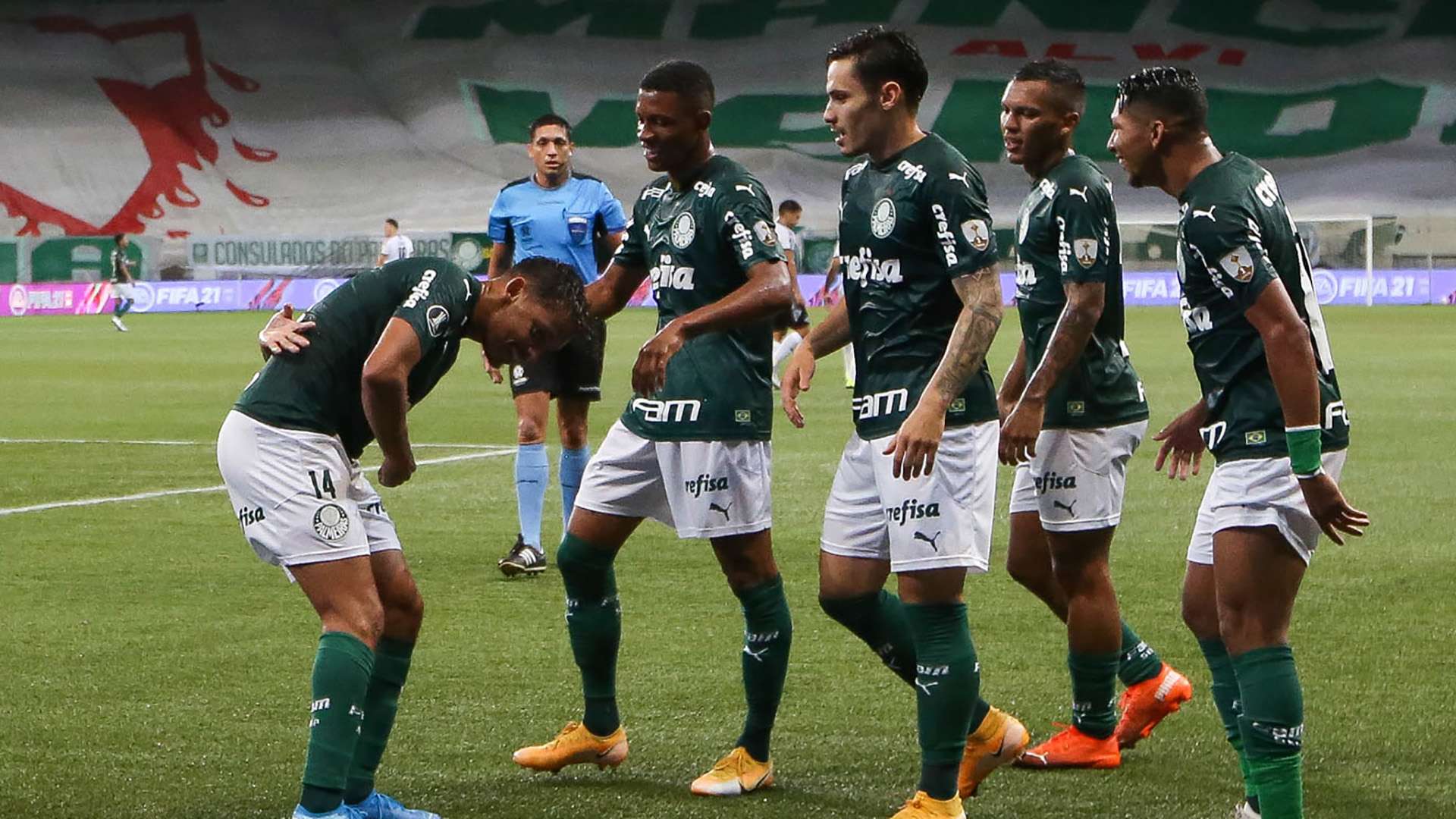 Gustavo Scarpa Palmeiras Libertad Libertadores 15122020