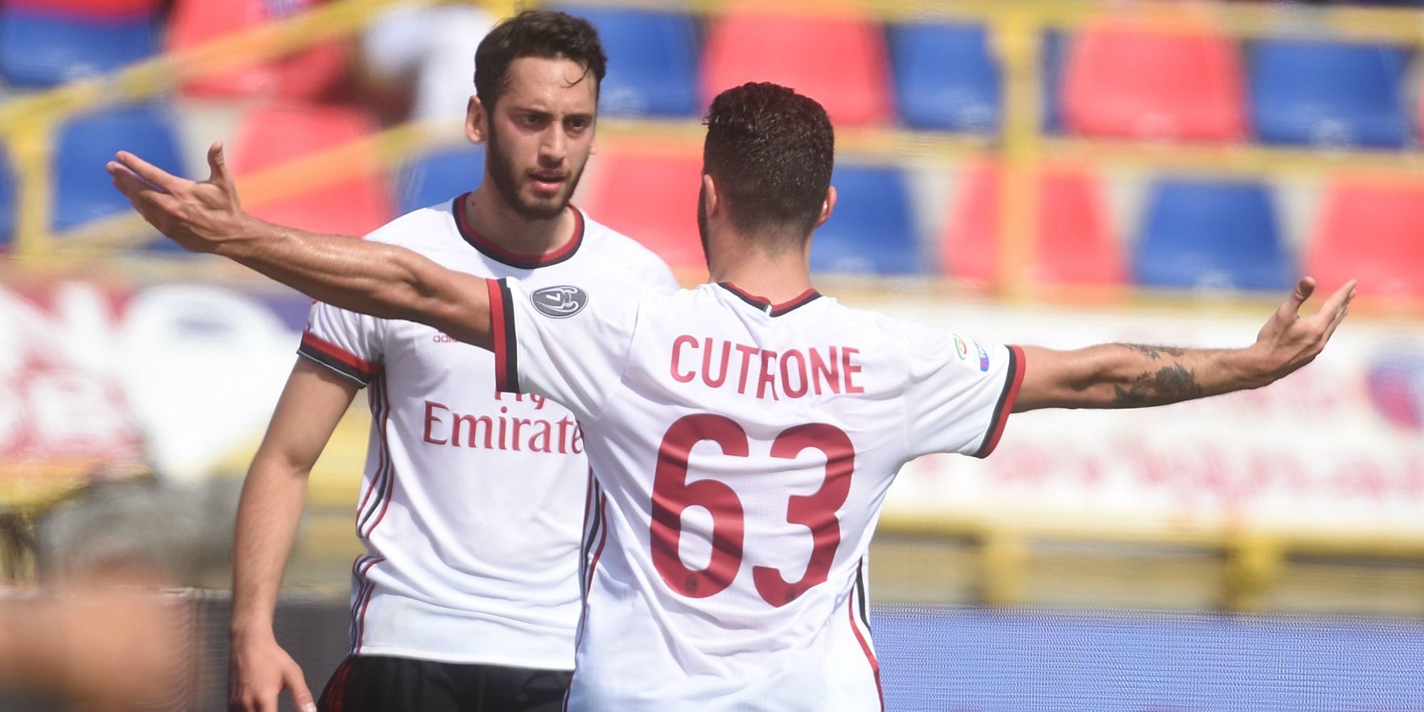 Patrick Cutrone Hakan Calhanoglu Bologna Milan Serie A