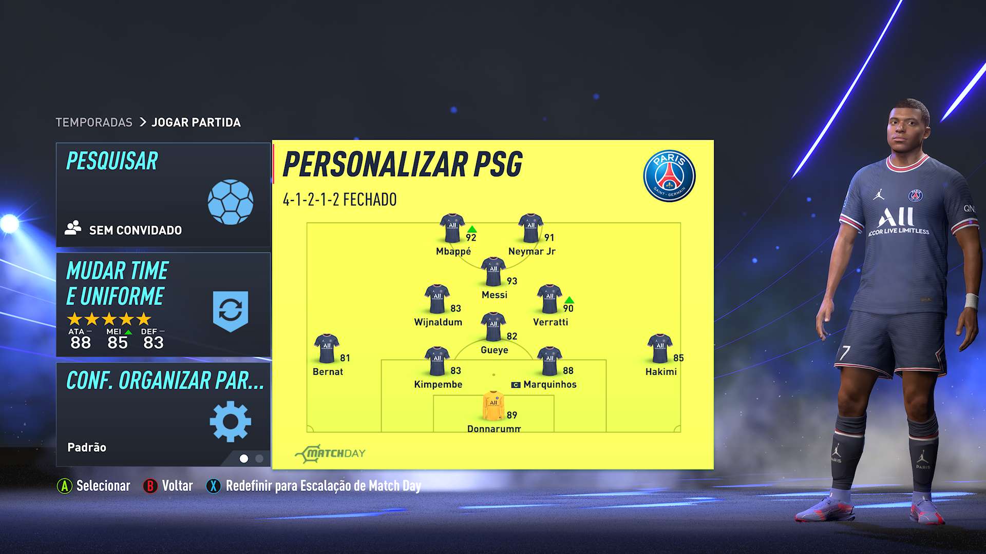 PSG Seasons - FIFA 22