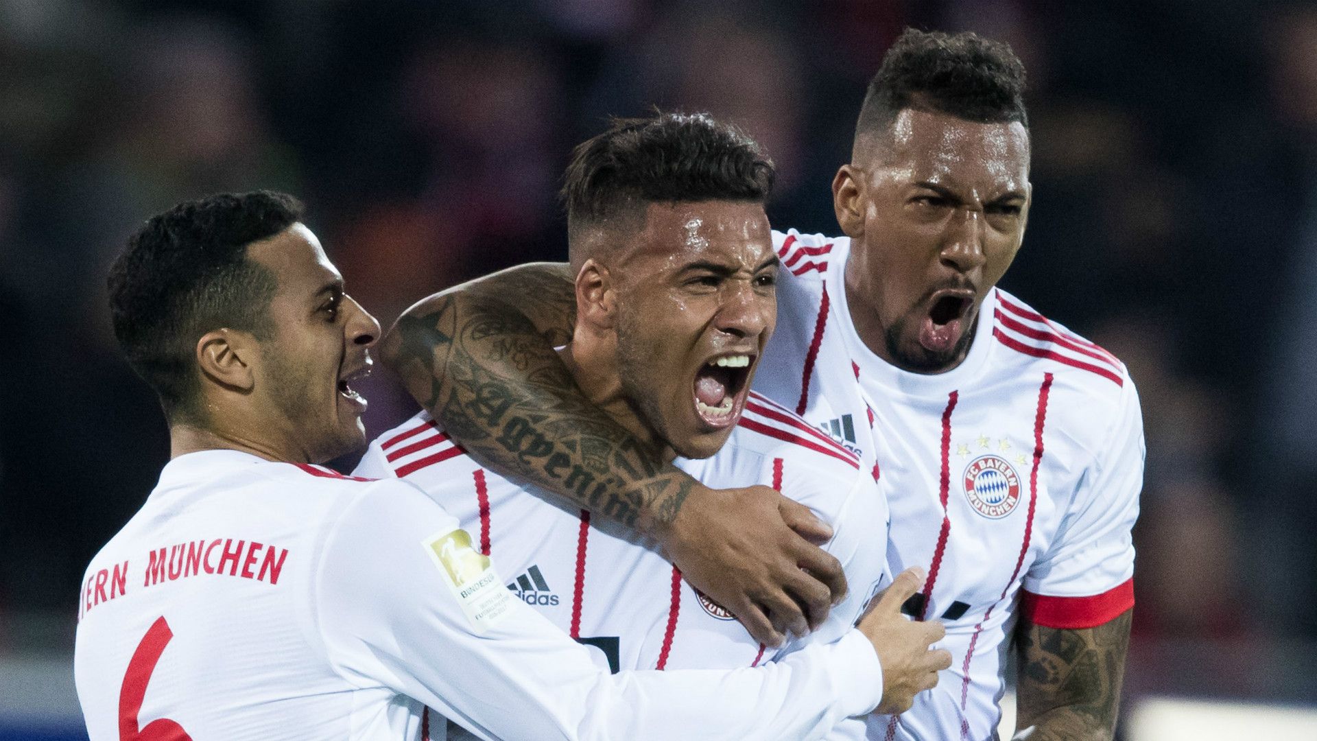 THIAGO CORENTIN TOLISSO JEROME BOATENG BAYERN MÜNCHEN GERMAN BUNDESLIGA 04032018
