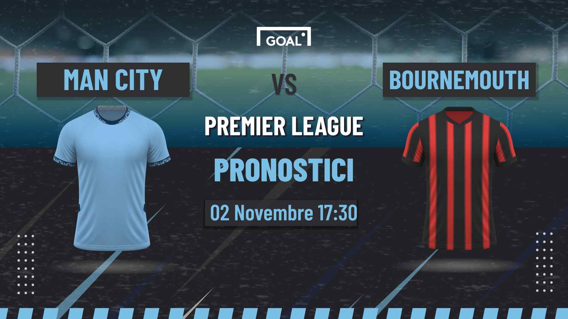 pronostici Man City - Bournemouth