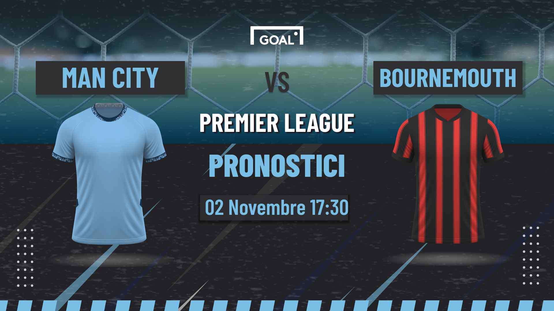 pronostici Man City - Bournemouth