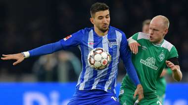 MARKO GRUJIC HERTHA BERLIN DAVY KLAASSEN WERDER BREMEN GERMAN BUNDESLIGA 16022019