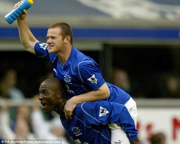 wayne rooney first goal for everton