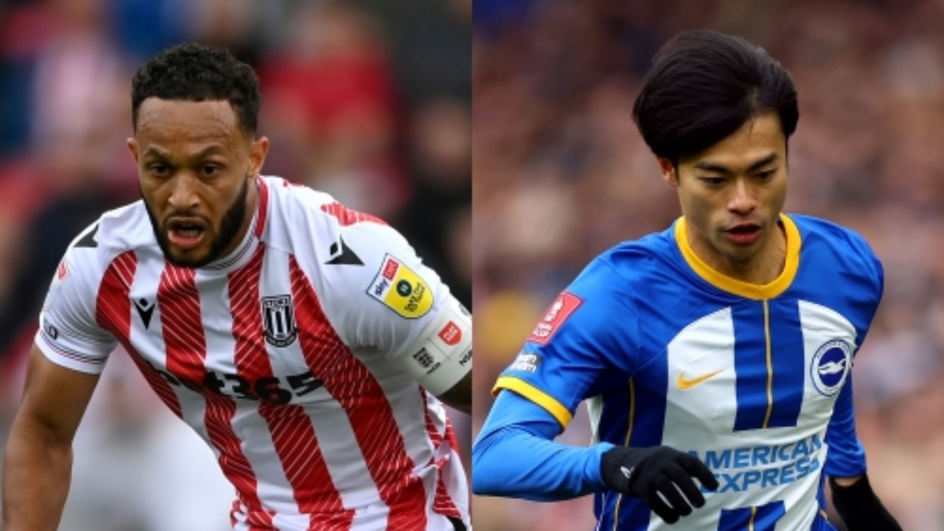 Lewis Baker Stoke City Kaoru Mitoma Brighton