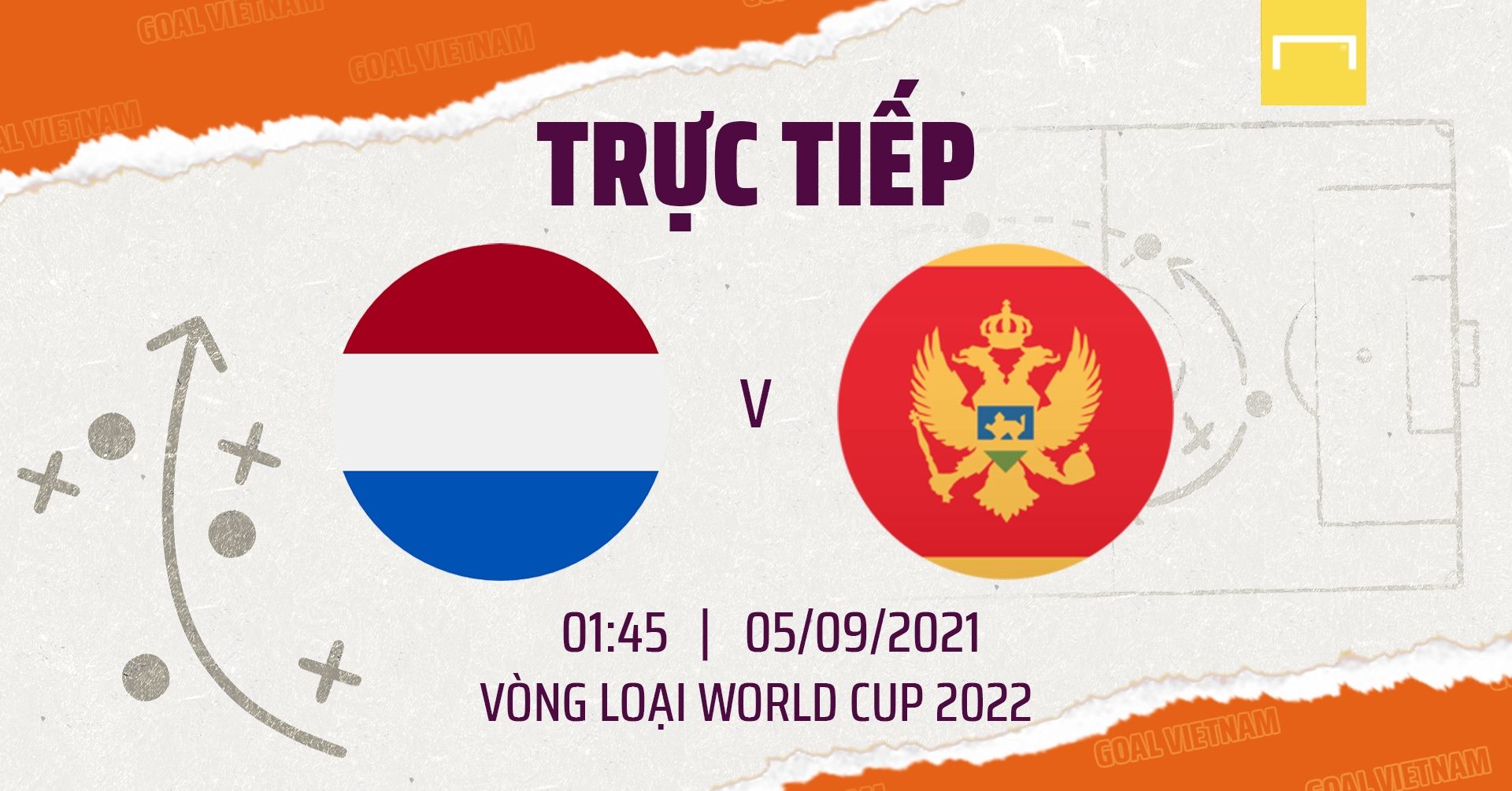 Live Netherlands vs Montenegro GFX