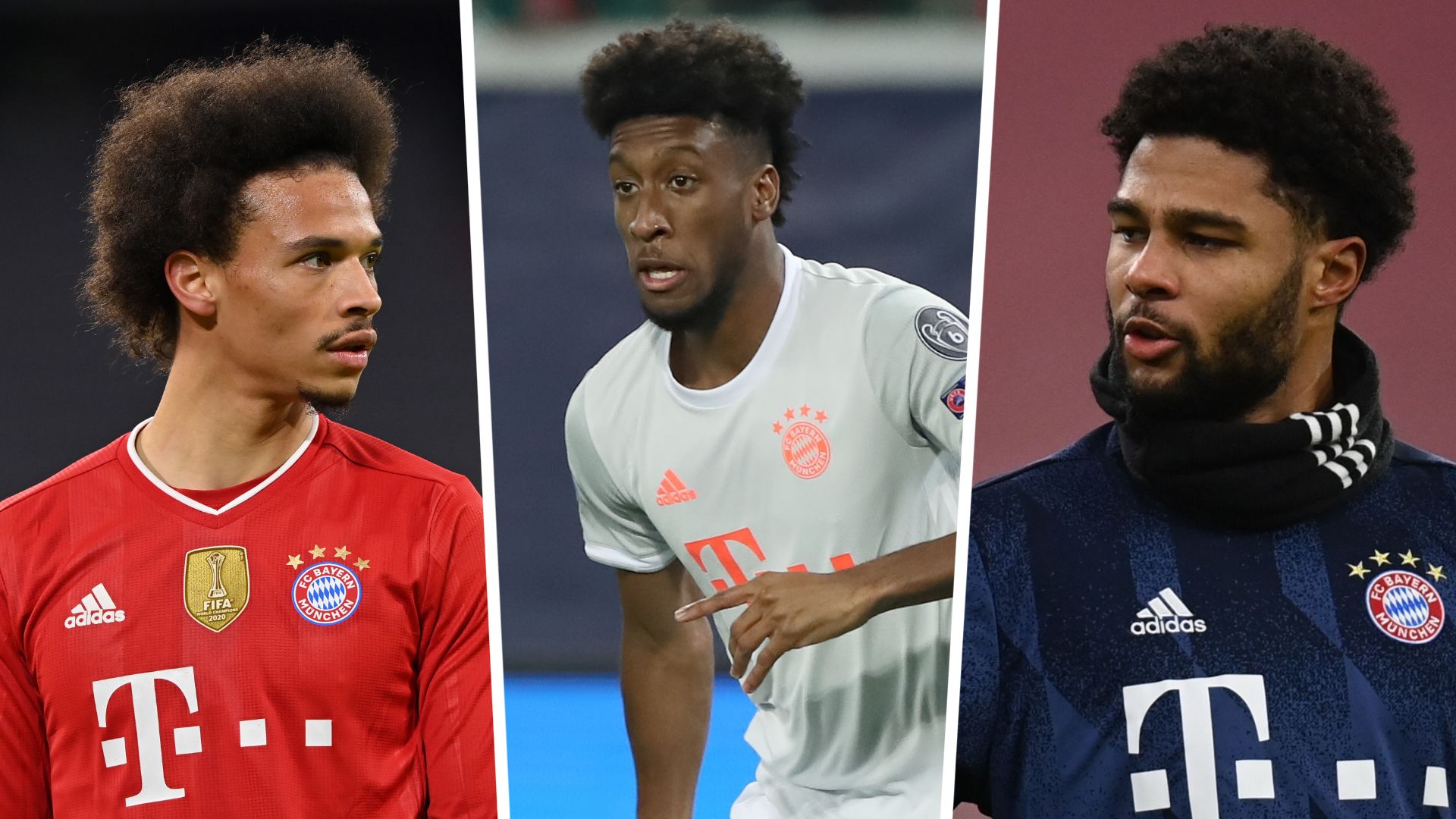 GFX Leroy Sane Kingsley Coman Serge Gnabry Bayern Munchen