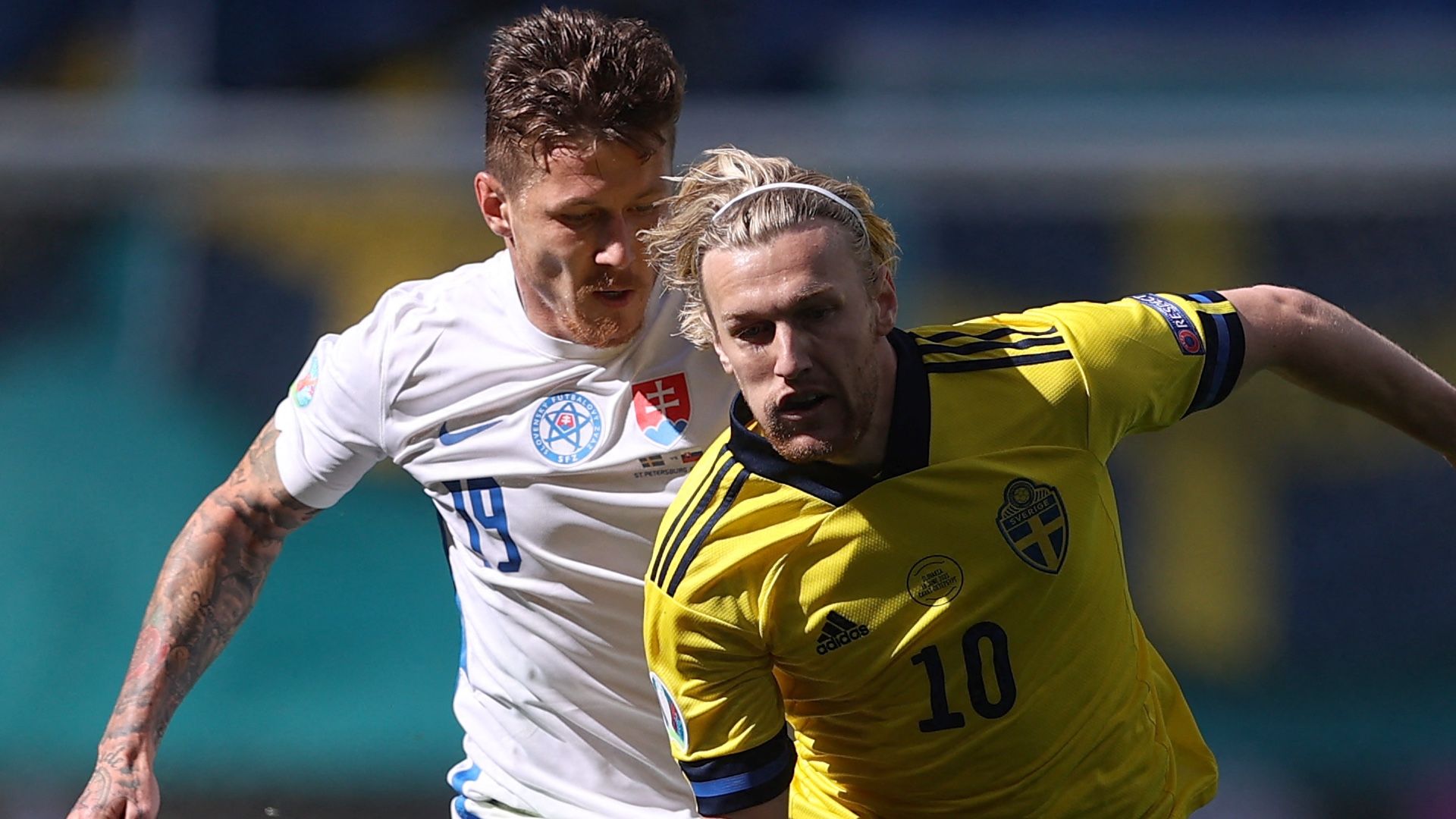 Emil Forsberg Juraj Kucka Sweden Slovakia 2021
