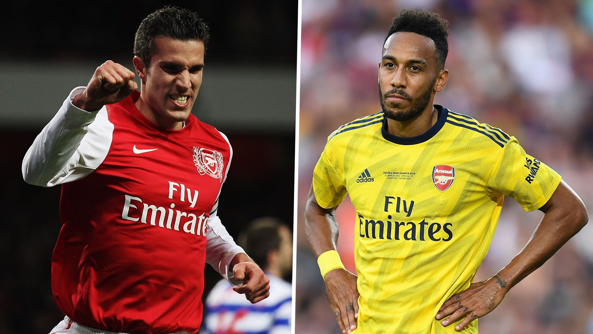 Robin van Persie Pierre-Emerick Aubameyang Arsenal
