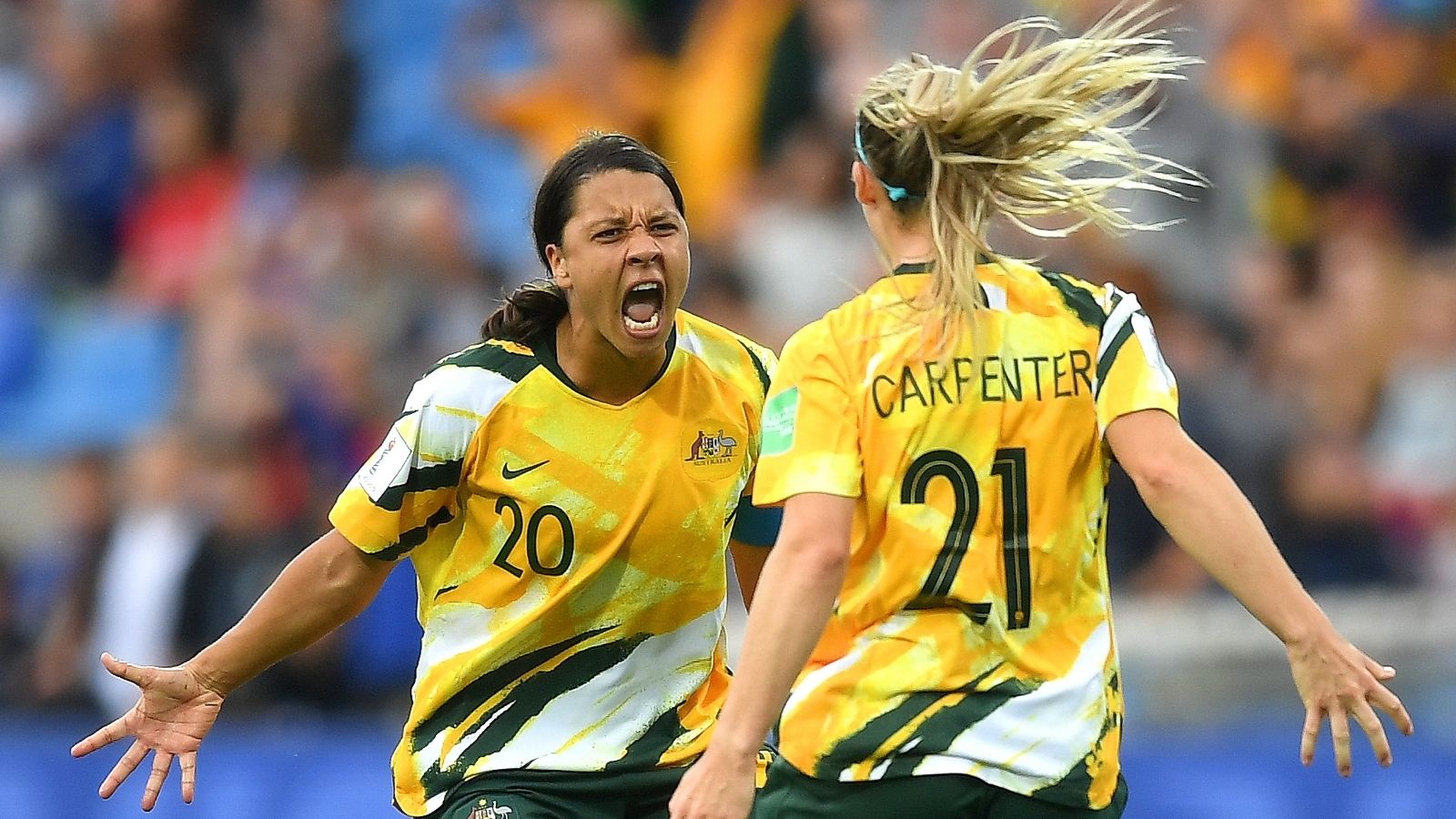 Sam Kerr Ellie Carpenter Australia Women 2019