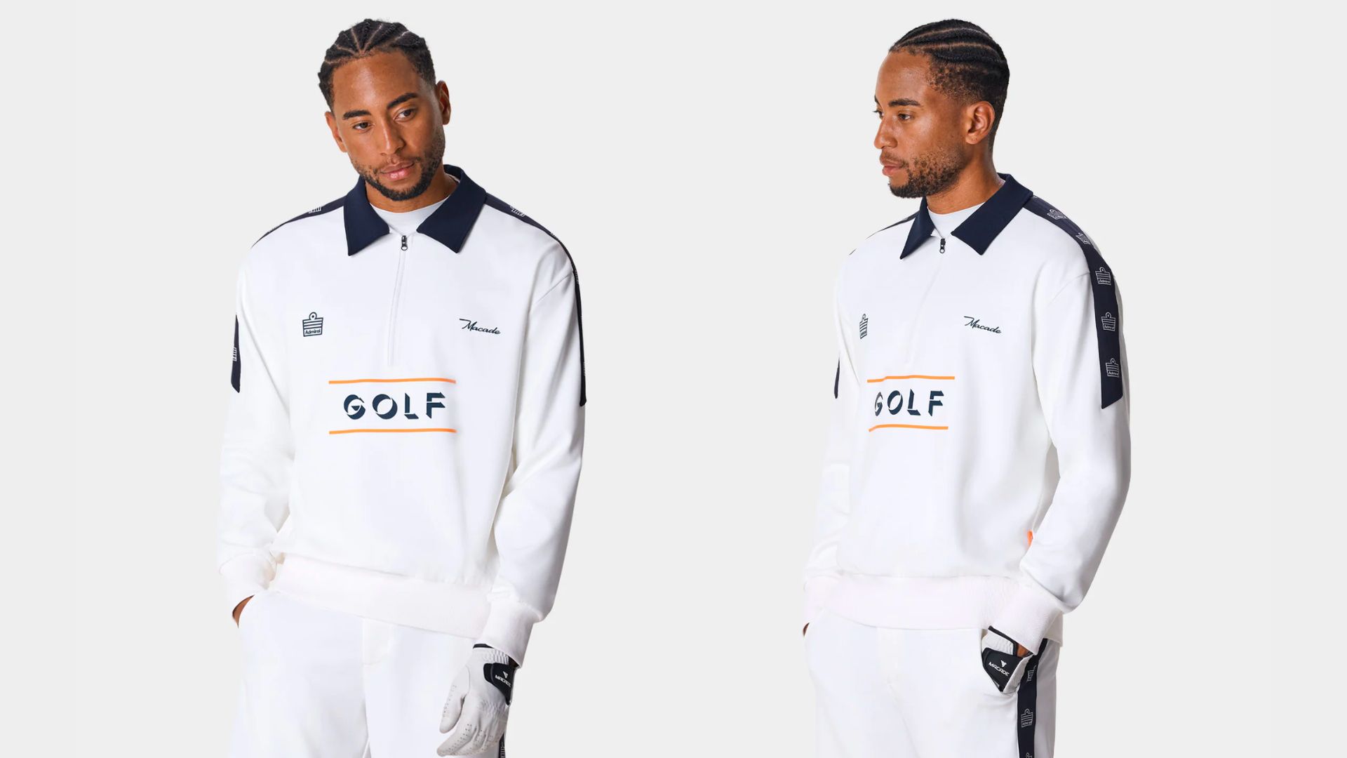 White Kit Admiral Quarter Zip