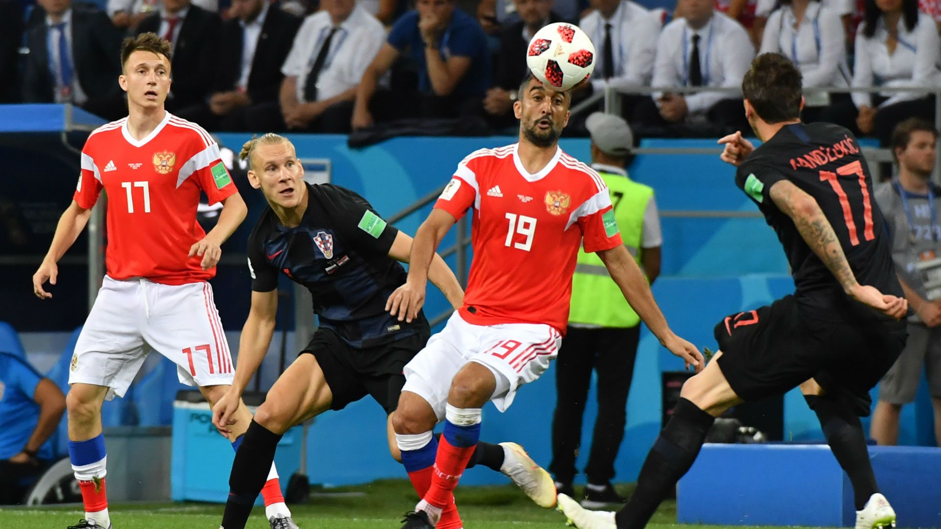 russia croatia - alexander samedov domagoj vida - world cup - 07072018