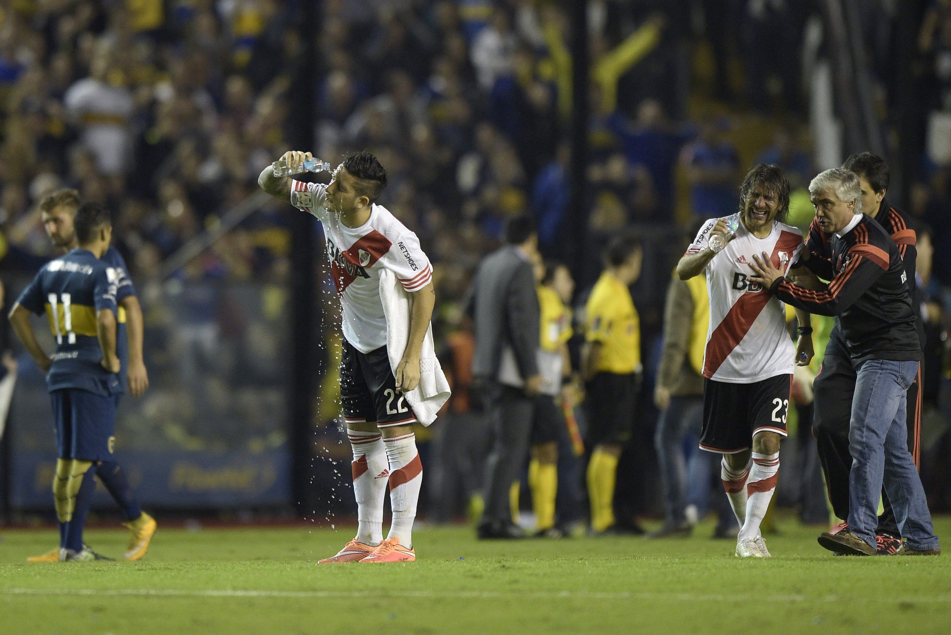 Sebastian Driussi Leonardo Ponzio Boca Juniors River Plate Copa Libertadores 14052015