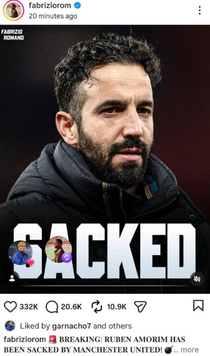 Alejandro Garnacho Ruben Amorim like sacking post