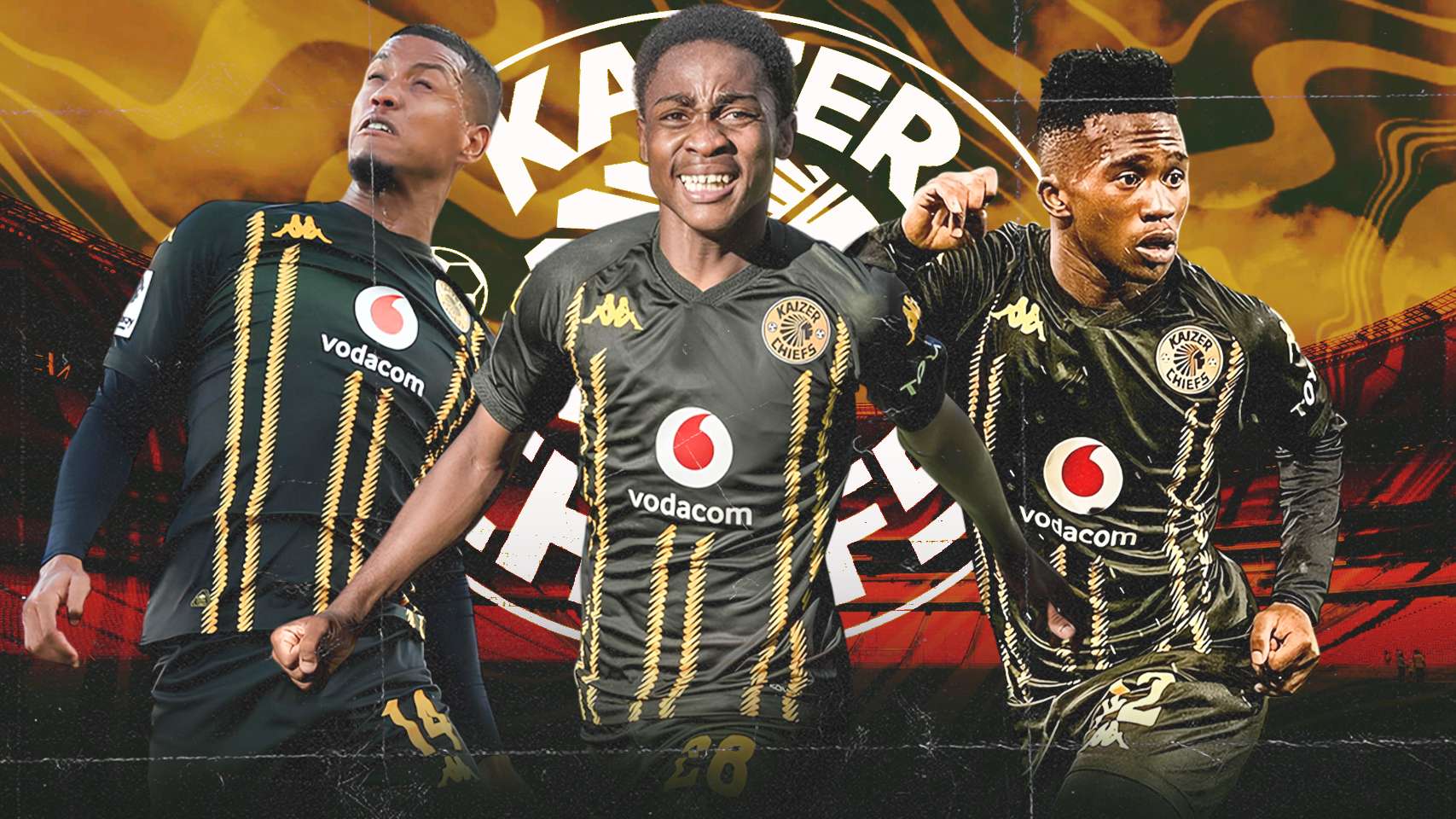Rushwin Dortley, Mfundo Vilakazi, Mduduzi Shabalala, Kaizer Chiefs