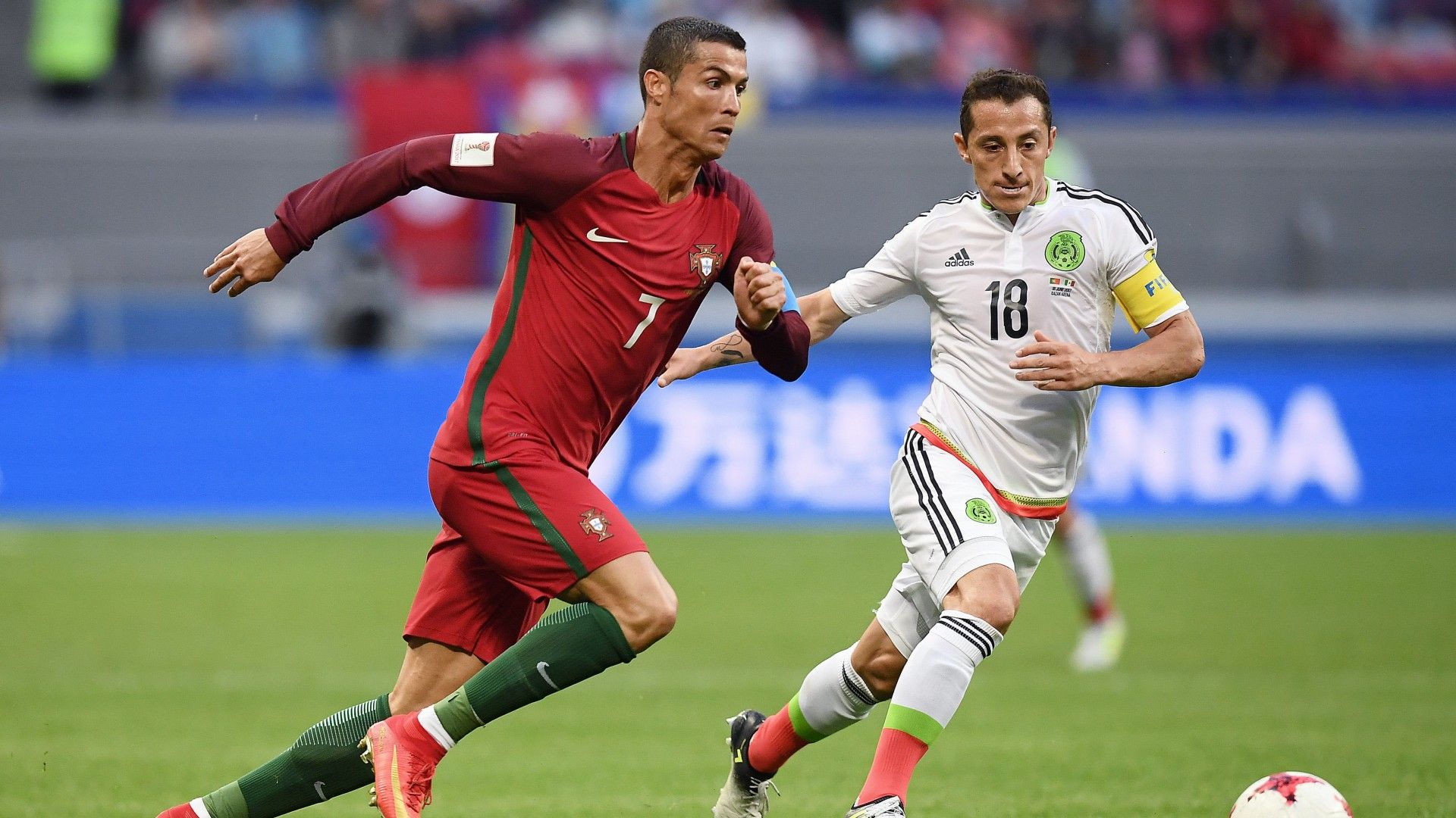 Cristiano Ronaldo Andrés Guardado Portugal México Copa Confederaciones 2017