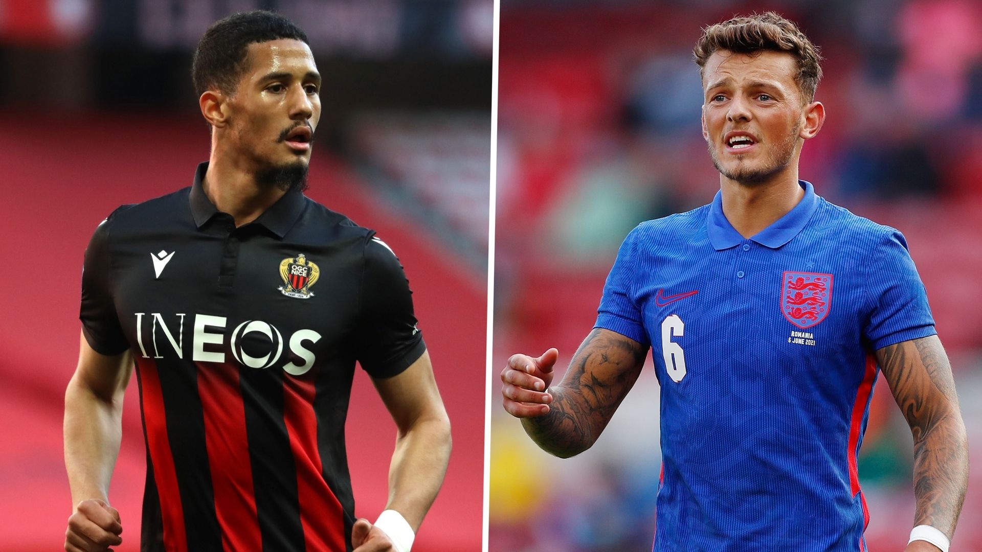 William Saliba Ben White Arsenal Nice Brighton GFX