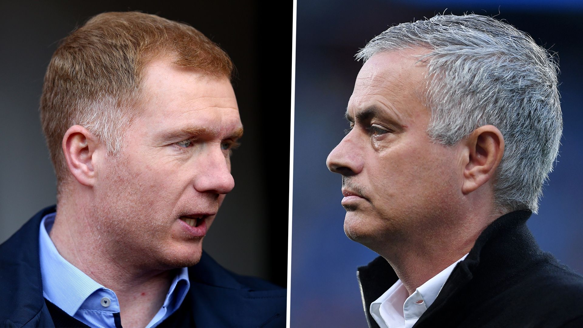 Paul Scholes and Jose Mourinho