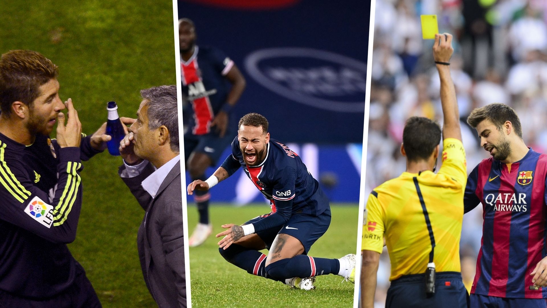 Pique Ramos Mourinho Neymar