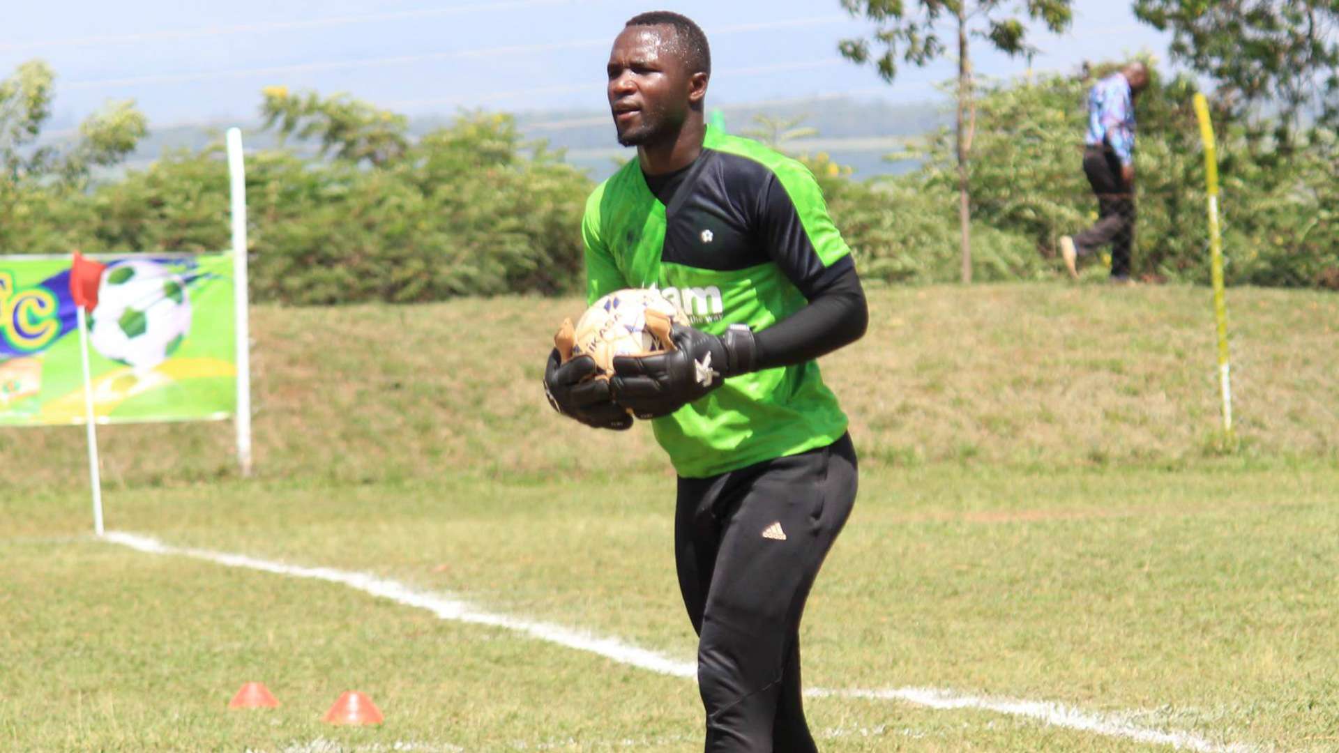 Mathare United keeper Levis Opiyo.