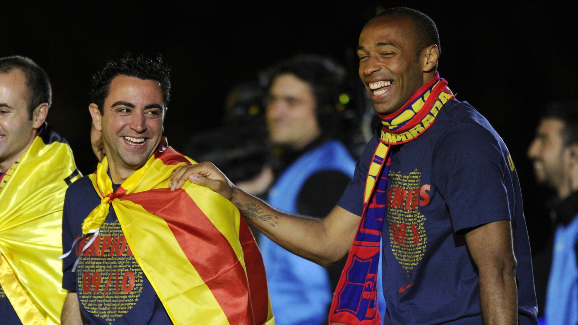 Xavi Thierry Henry Barcelona 2009
