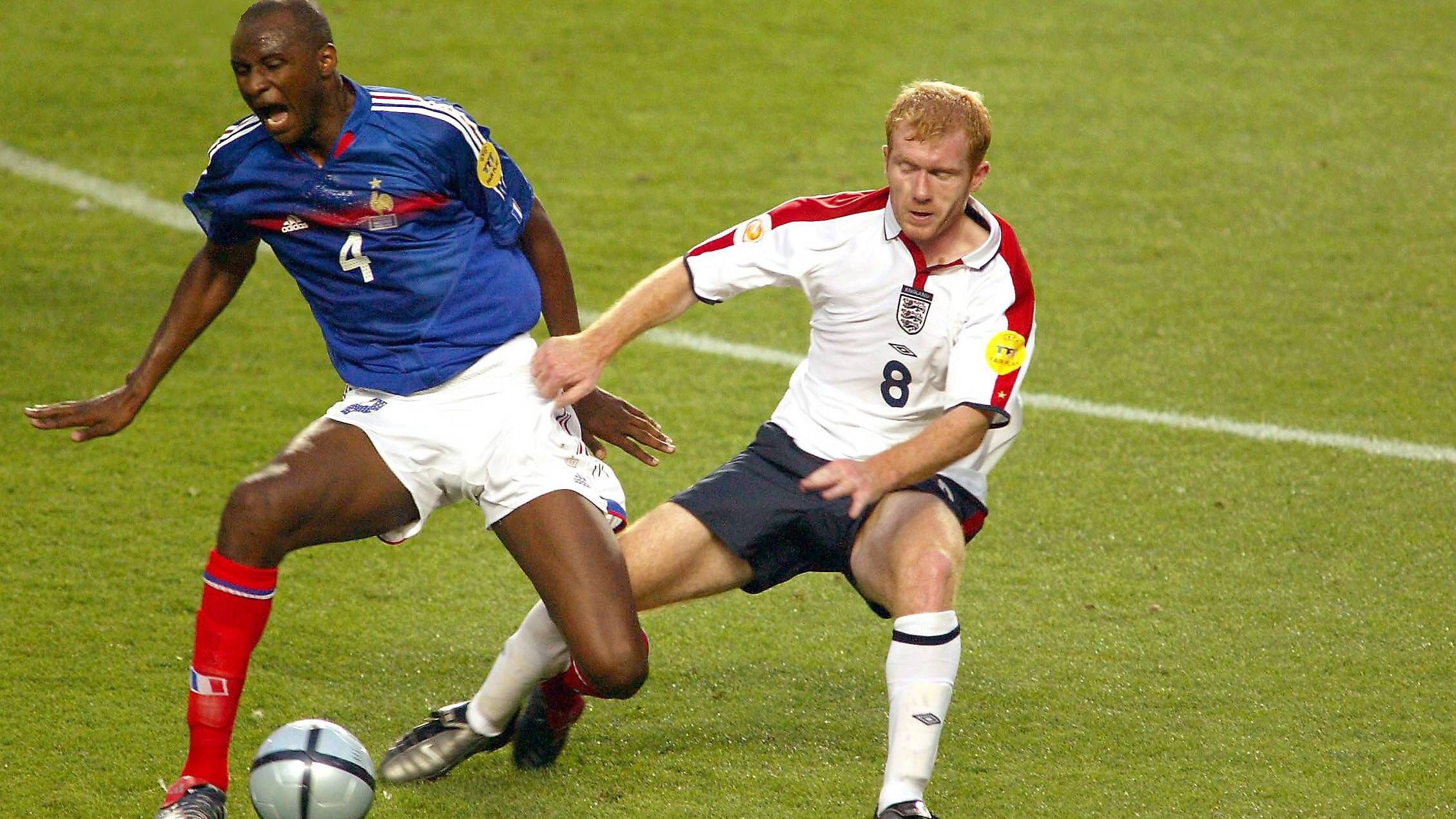 GERMANY ONLY Paul Scholes Patrick Vieira