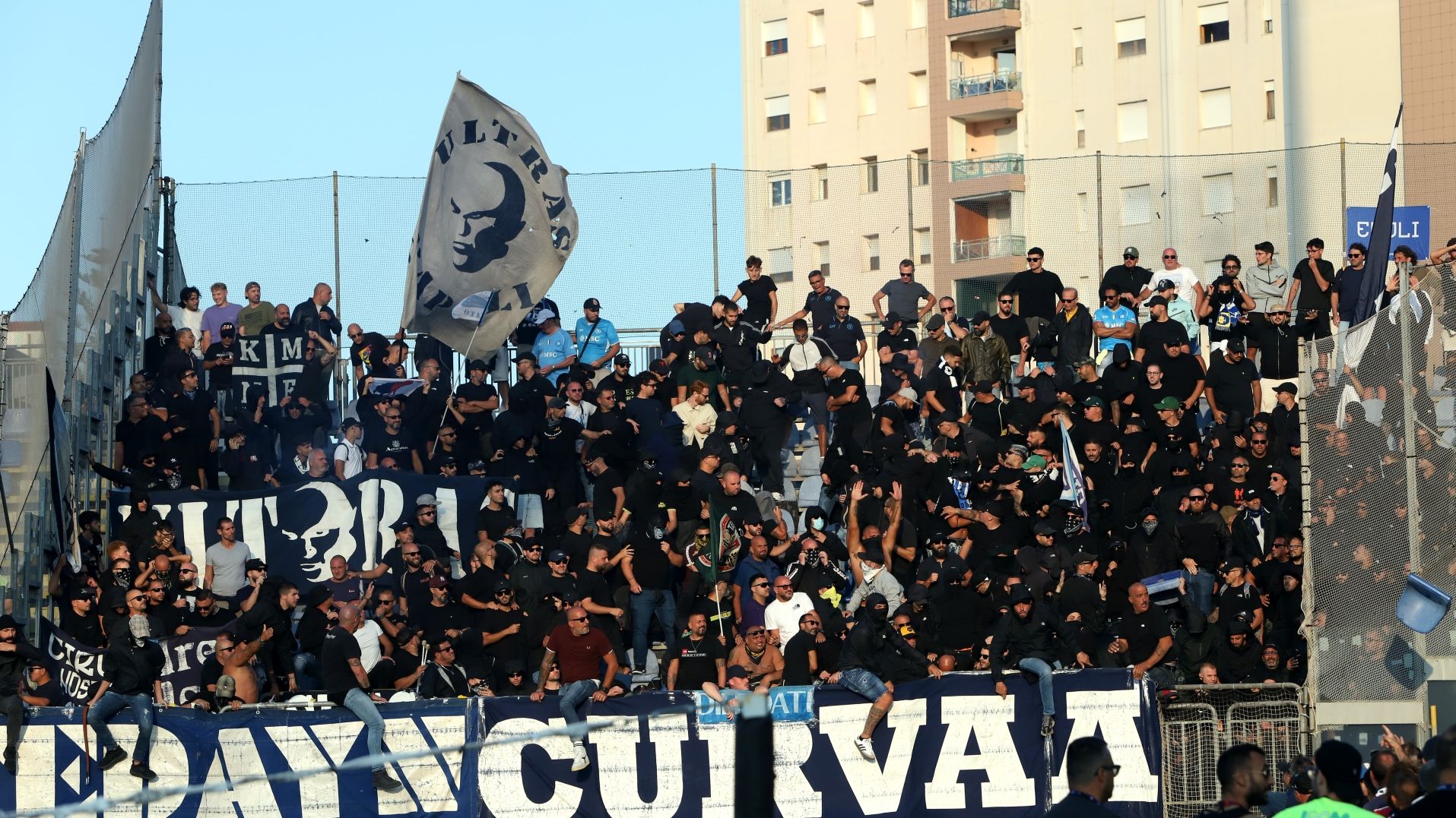 Napoli fans in Cagliari 2024-2025