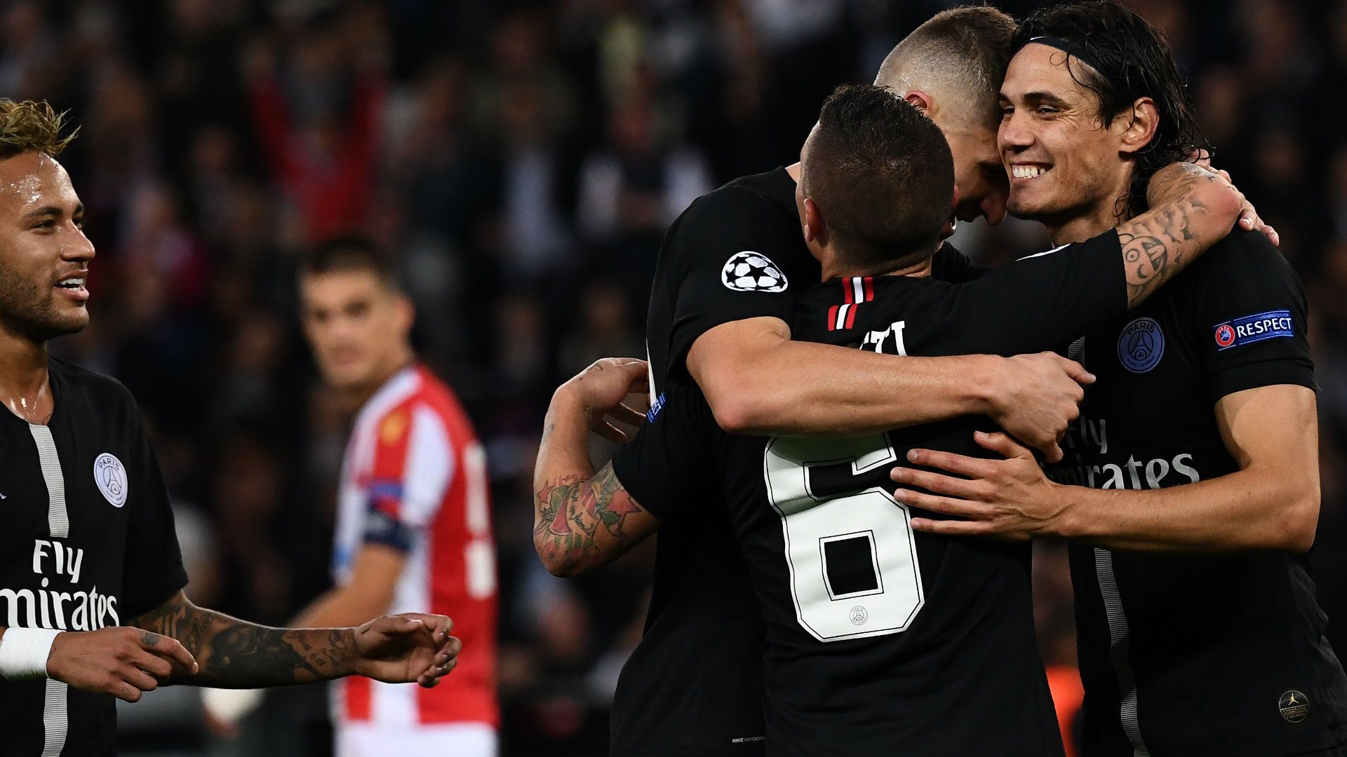 Edinson Cavani PSG Red Star Belgrad UEFA Champions League 03102018