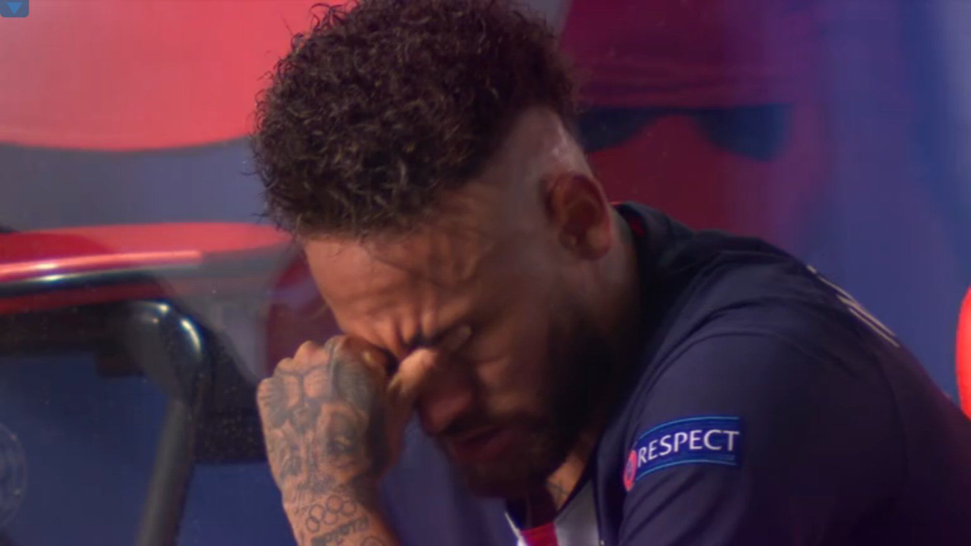 Neymar llora PSG