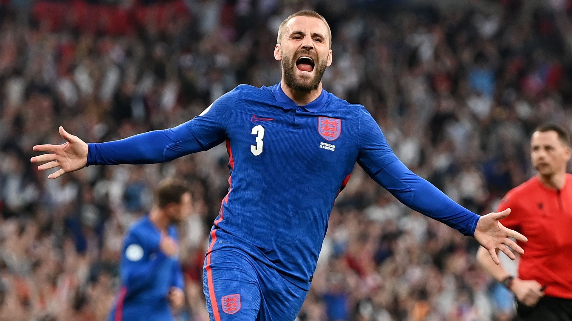 Luke Shaw, England vs Switzerland 2022
