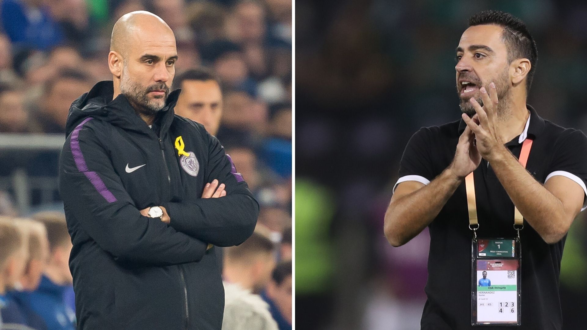 Guardiola y Xavi