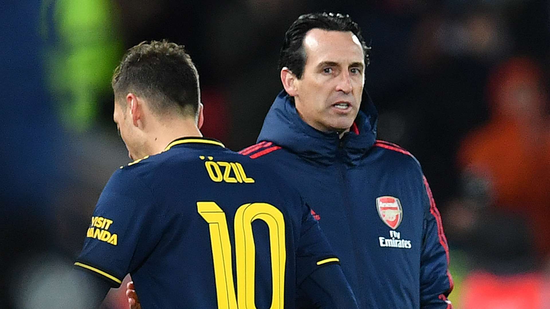 Mesut Ozil Unai Emery Arsenal 2019-20