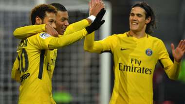 Mbappé Cavani Neymar Rennes PSG