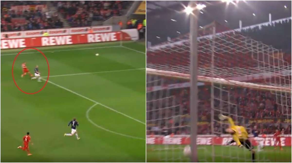 GFX Lukas Podolski goal Köln Freiburg