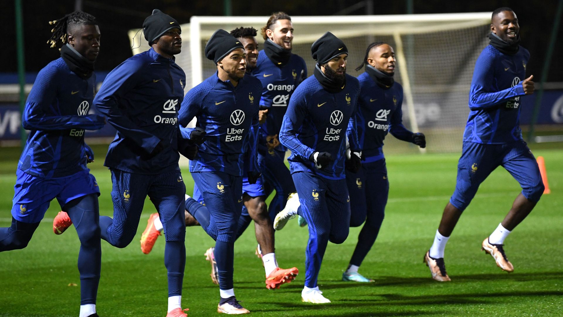 Kylian Mbappe France training