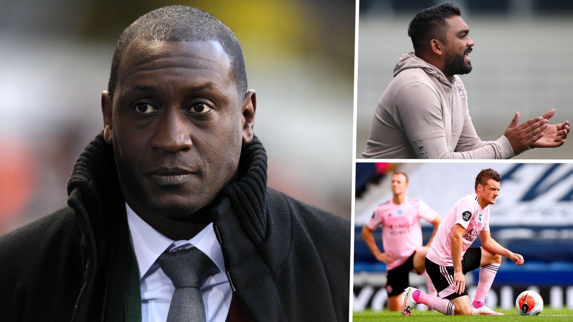 Emile Heskey Jonathan Morgan Jamie Vardy BLM split