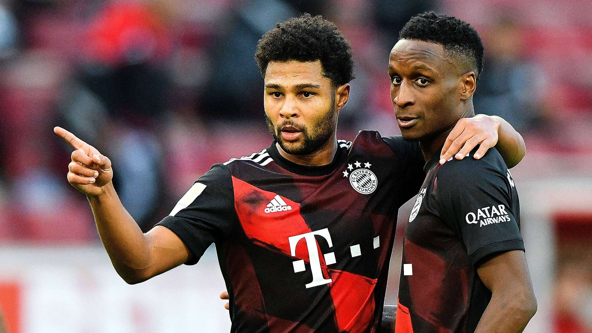 GERMANY ONLY: SERGE GNABRY BOUNA SARR BAYERN MÜNCHEN BUNDESLIGA