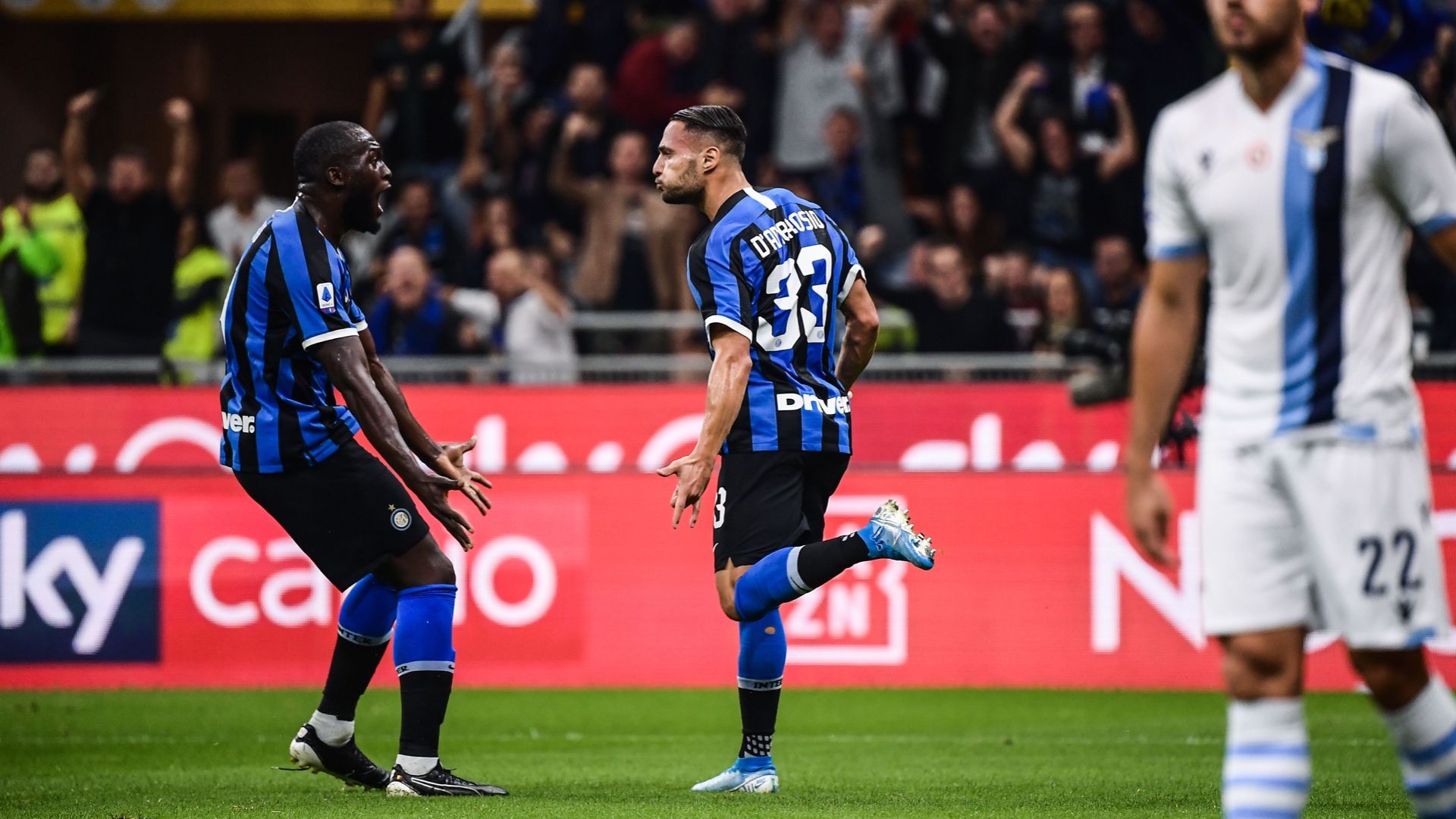 inter lazio 2019 danilo d'ambrosio celebration