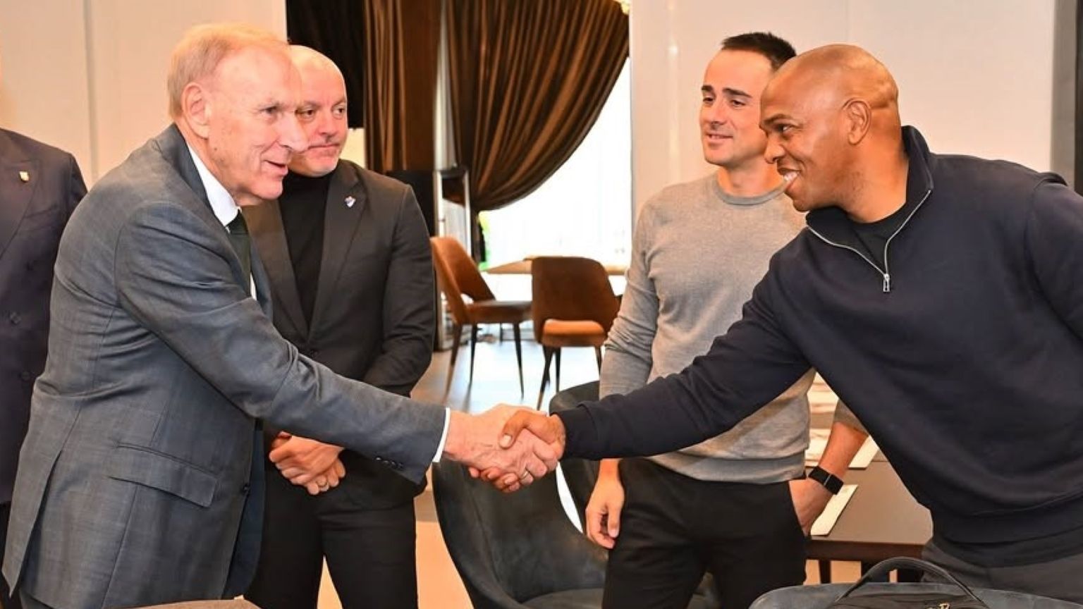 Veljko Paunovic and Quinton Fortune, Serbia National Team