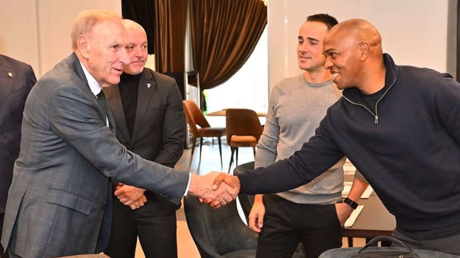 Veljko Paunovic and Quinton Fortune, Serbia National Team