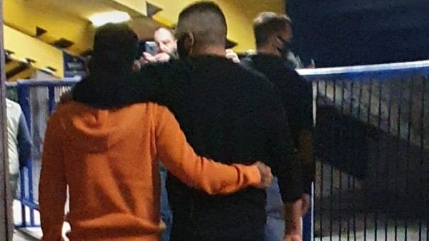 Tevez Riquelme Boca abrazo 04062021