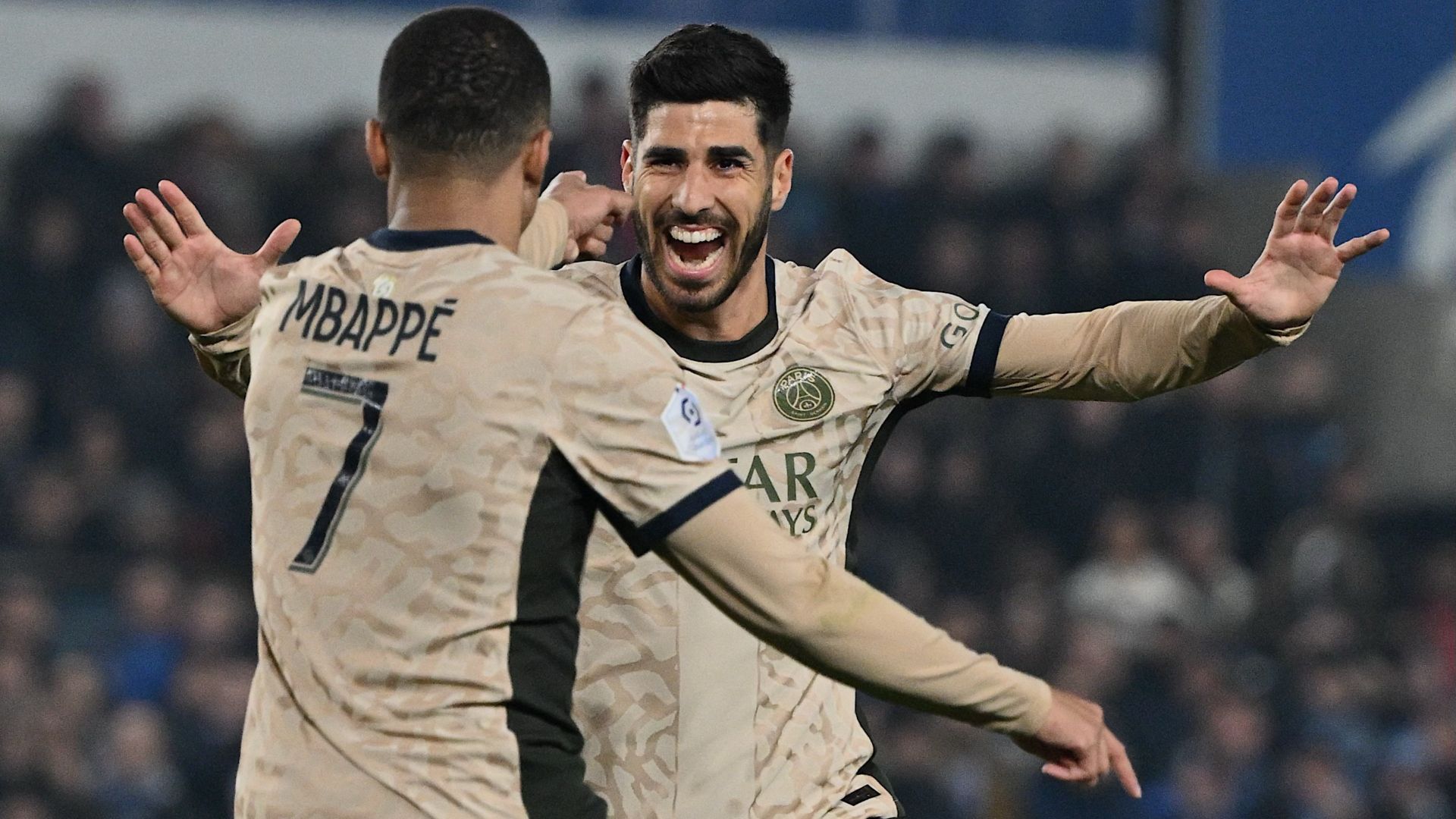 Kylian Mbappe Marco Asensio Strasbourg PSG Ligue 1 02022024