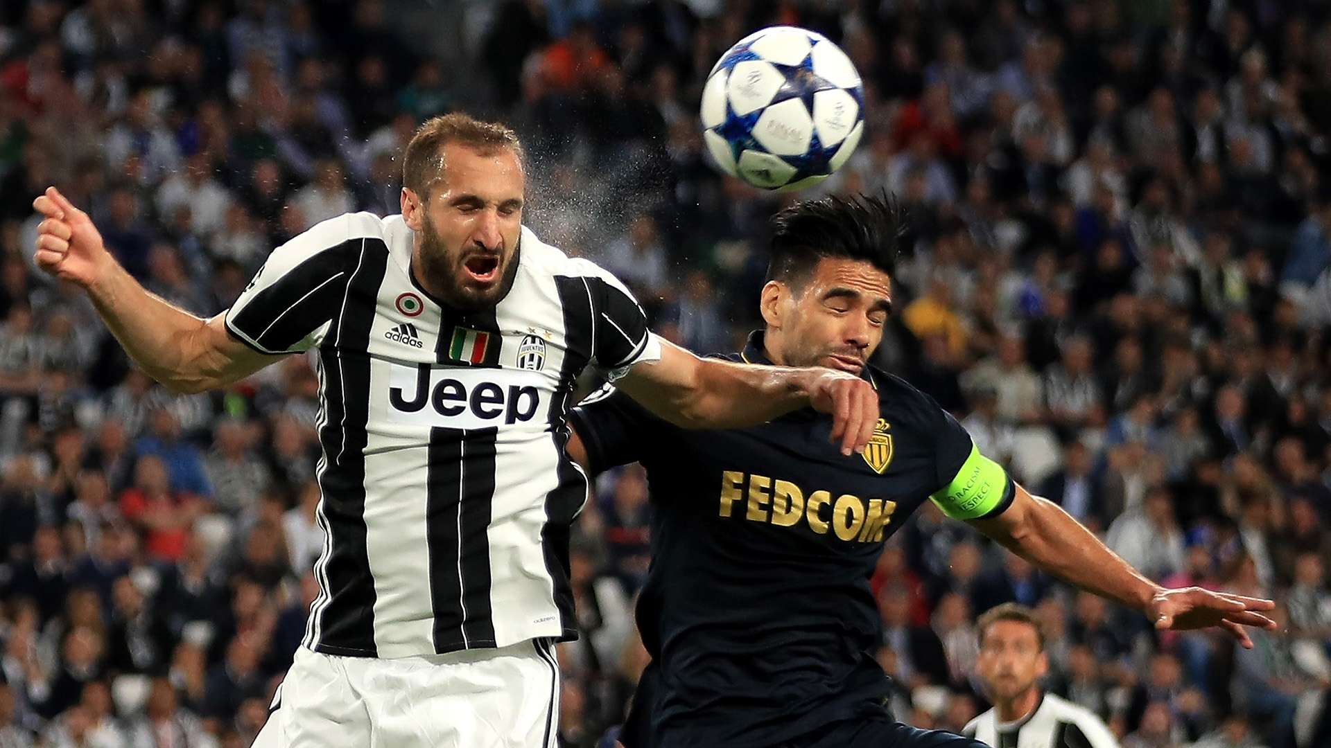 Chiellini Falcao Juventus Monaco Champions League
