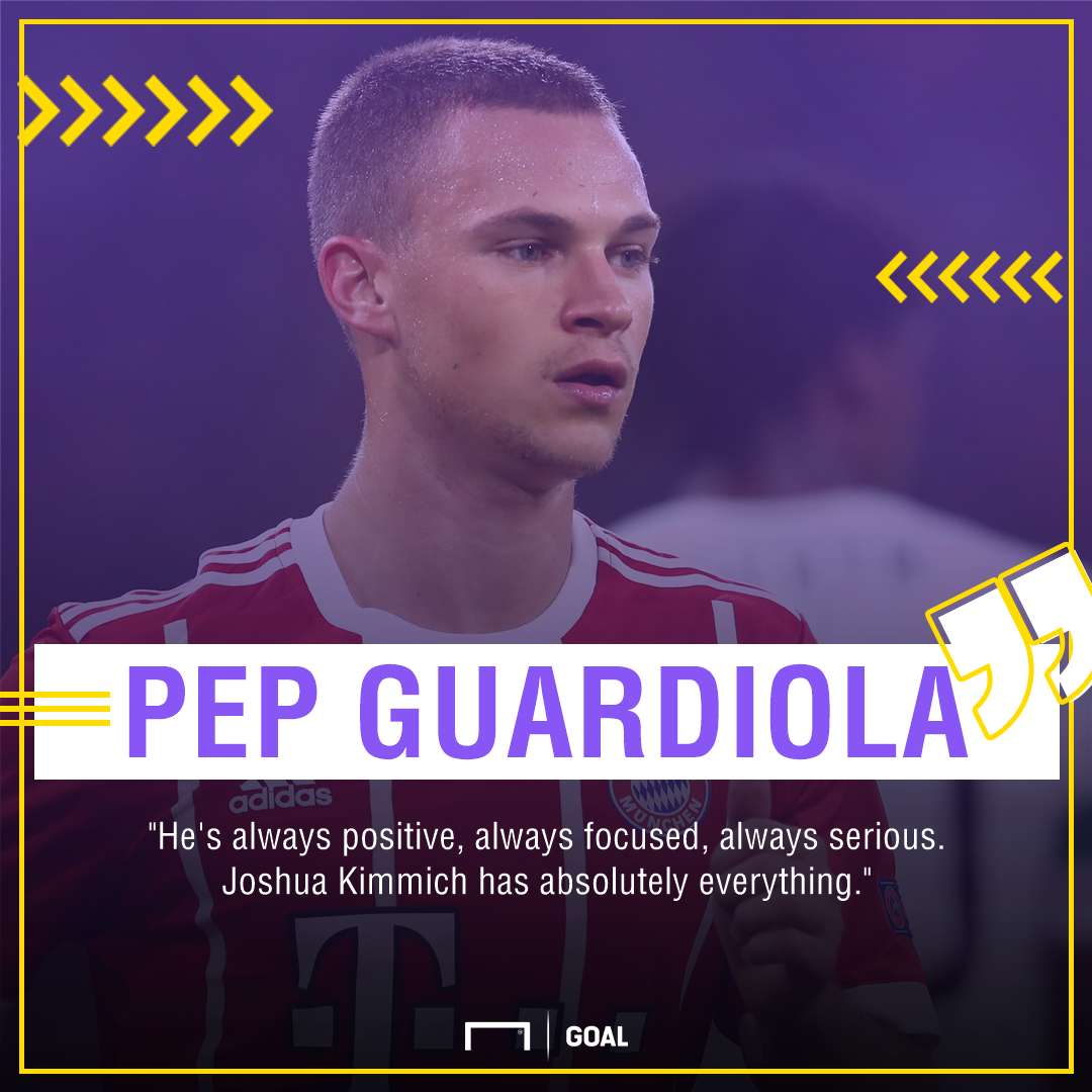 GFX Info Pep Guardiola Joshua Kimmich Bayern