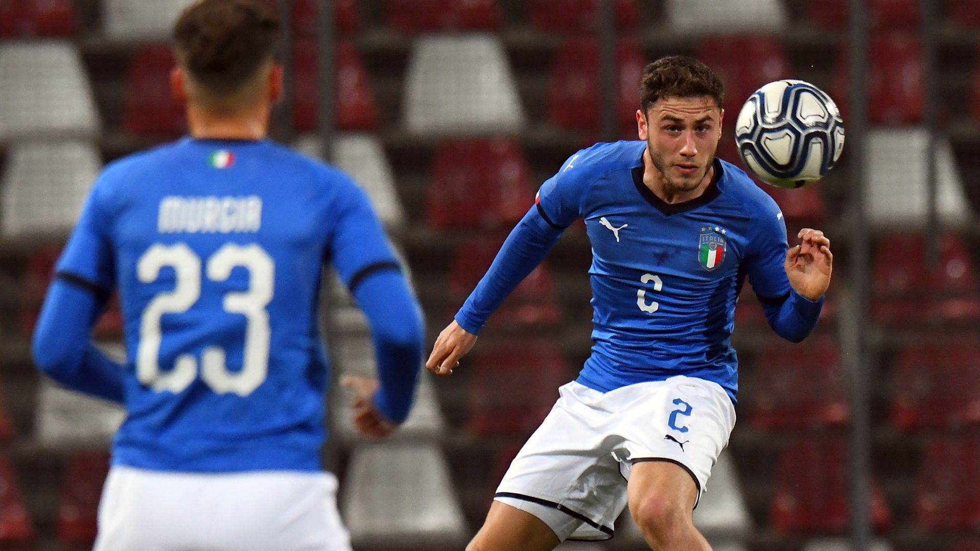 Davide Calabria Italy U21 Austria U21 friendly match