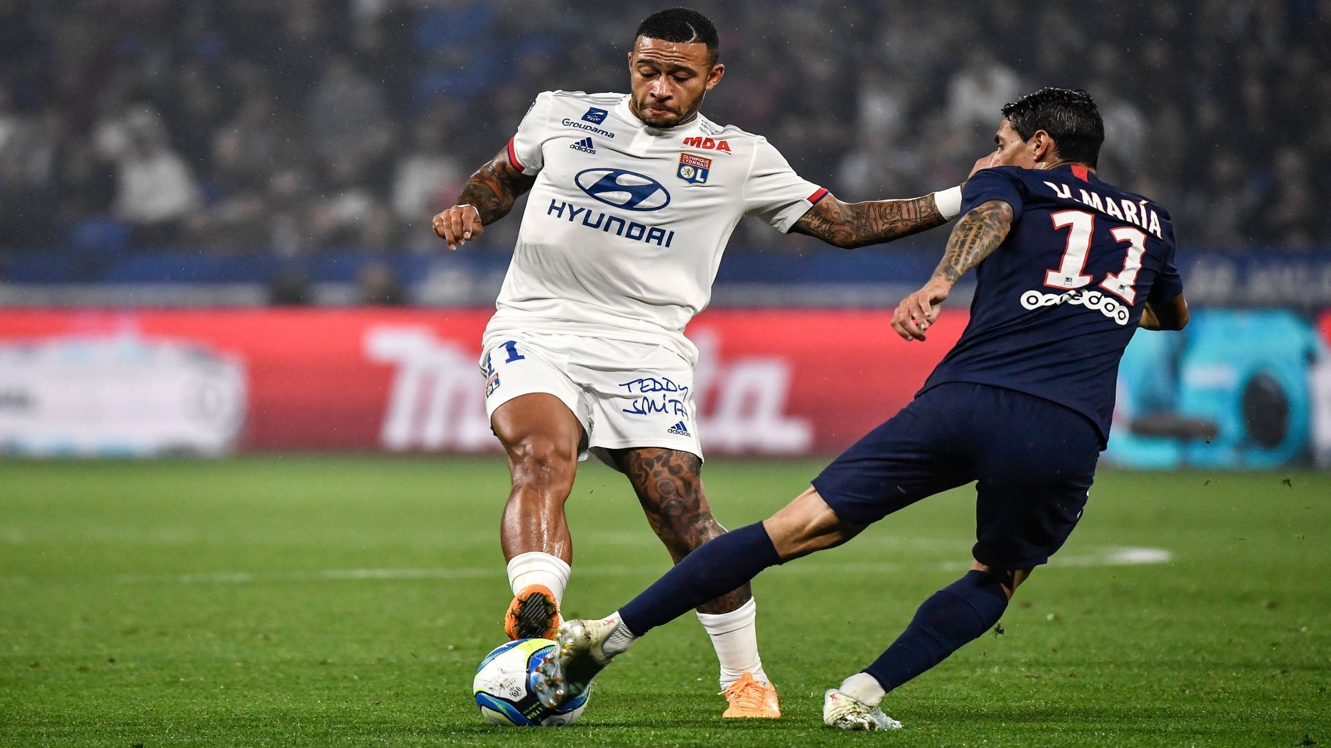 Memphis Depay Angel Di Maria Lyon PSG Ligue 1 22092019