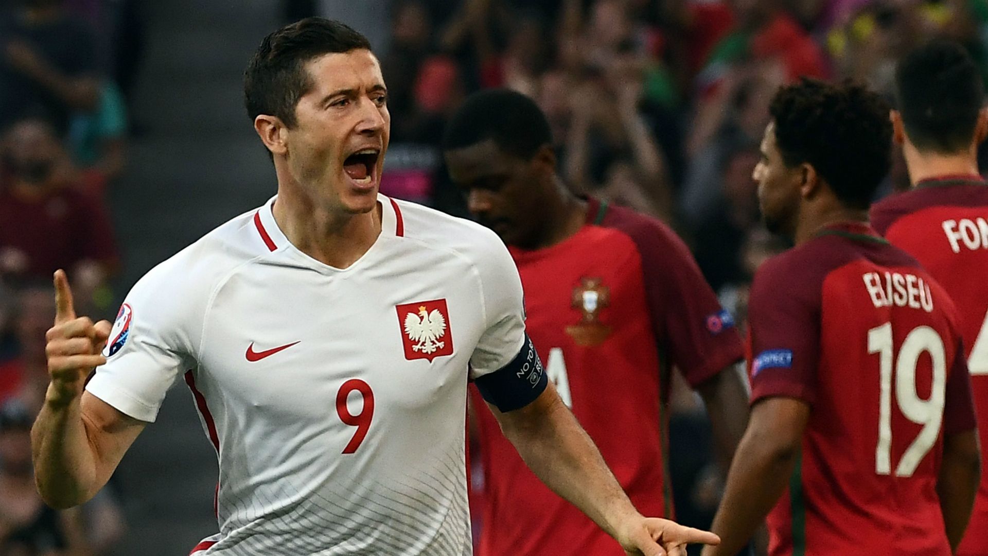 Lewandowski Poland Portugal Euro 2016